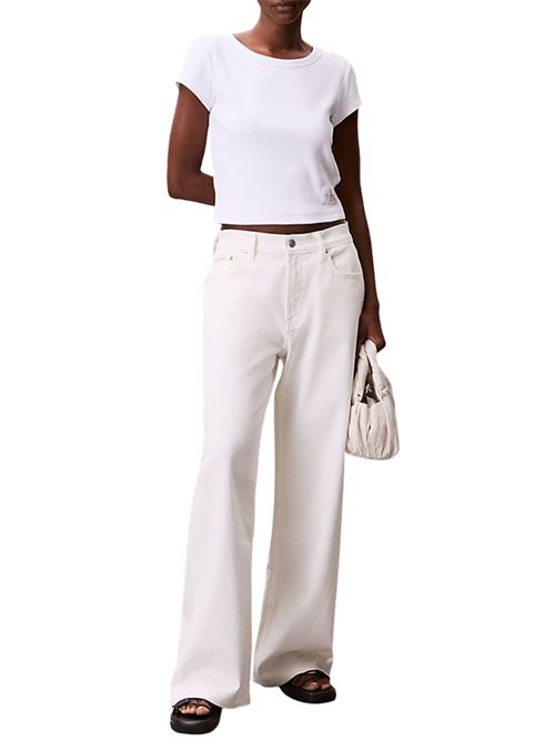 T-shirt a costine in cotone Calvin Klein Jeans | LV047C200GYAA
